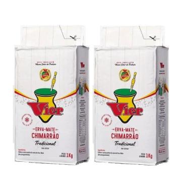 Imagem de 2 Erva Mate Chimarrão VIER TRADICIONAL VÁCUO Fina 1 Kg