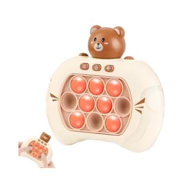 Imagem de PopIt Eletrônico Fidget Brinquedo Bolhas Relante Anti Stress Pop It Infantil Crianças Adulto Toy Diversão Sensorial com Luzes e Sons Brinquedo de Apertar (Urso)