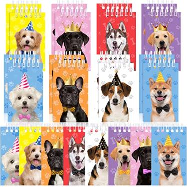 Imagem de Gersoniel 24 Pieces Mini Notebooks Dog Themed Party Favor Puppy Animal Notepads Spiral Pocket Birthday Teacher Classroom Rewards Supplies for Kids Goody, 2.36 x 3.94 Inches (Vivid Style)