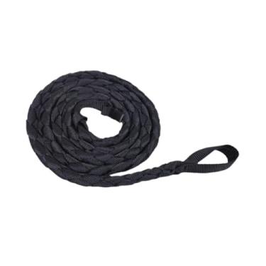 Imagem de UGPLM Corda de cavalo de nylon trançada, corda de desempenho equestre resistente, rédeas e cabresto, equipamento equestre para passear com cães e ovelhas