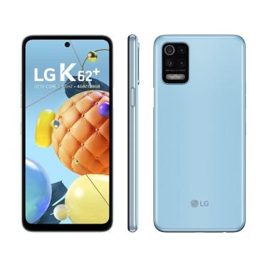 Imagem de Smartphone LG K62+ 4G 128GB DUAL CHIP Octa-Core 4GB RAM Tela 6,59” Câm. Quádrupla+Selfie 28MP 