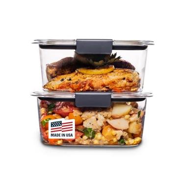 Imagem de Rubbermaid Brilliance Food Storage Container, Medium Deep, 4.7 Cup, Clear 1991157