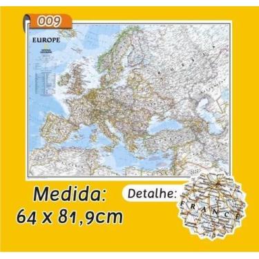 Imagem de Mapa Mundi em Painel de Lona - Modelo 9 - Micro Oficina