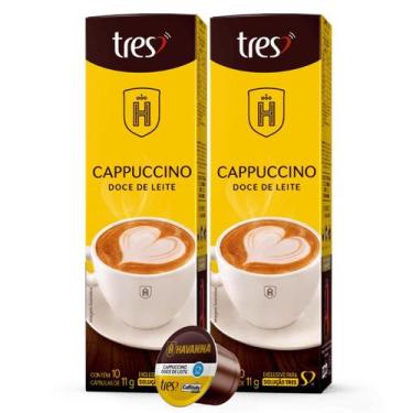 Imagem de 2x Cápsula de Café Tres 3 Corações Havanna Doce De Leite 10 Unidades, 