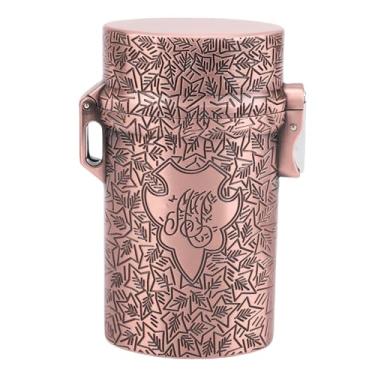 Imagem de Generic Tubo de Rolamento de Metal, Garrafa de Rolamento de Metal Fácil para Viagens de Acampamento Ao Ar Livre para Obter Açúcar de Pimenta Salgada (Cobre)