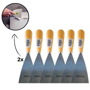 Imagem de Kit Com 12 Espátula Multiuso Raspar Massa Corrida - Starfer