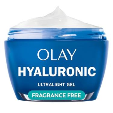 Imagem de Olay Hidratante facial com ácido hialurônico, hidratação instantânea para mulheres, sem fragrância - Solução para pele seca, brilhante, suavizante, renovadora - niacinamida, aminopeptídeos 50 ml