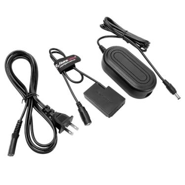 Imagem de Alvin's Cables ACK-E18 Adaptador AC DR-E18 Kit de acoplador DC, LP-E17 Carregador adaptador de energia de bateria falsa para Canon EOS 200D II 77D 800D RP R10 R50, Rebel SL2 SL3 T7i T8i câmera 4 m