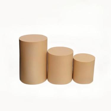 Imagem de Cilindros Decorativos em MDF Premium– Ideal para Festa de Aniversário, Batizado e Casamento(TRIO CILINDROS)