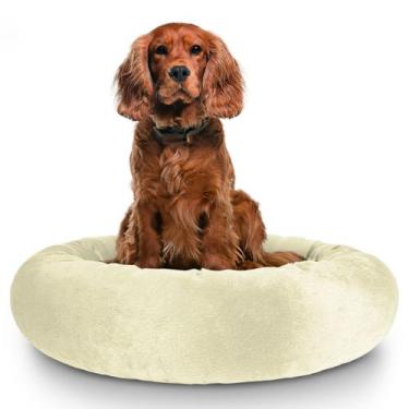 Imagem de Cama Pet Redonda De Pelúcia Para Cachorros e Gatos M - ALEPLUSH, Bauni