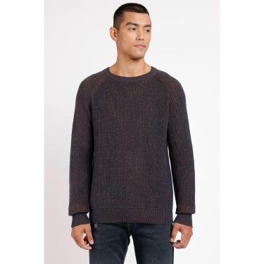 Imagem de Tricot Manga Longa Raglan Mixed Marinho-Masculino