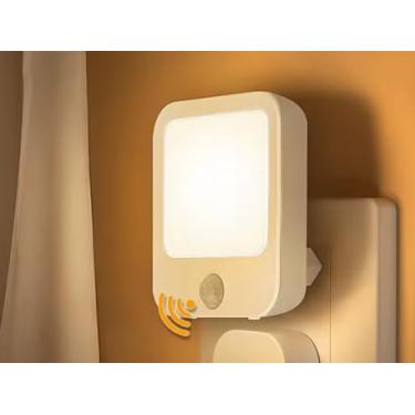 Imagem de Sensor de presença regulável, Luminária LED, Luz Noturna, Luzinha Modos Branco Quente e Branco Frio, para cabeceira do bebê, quarto, corredor com entrada de tomada EU e US