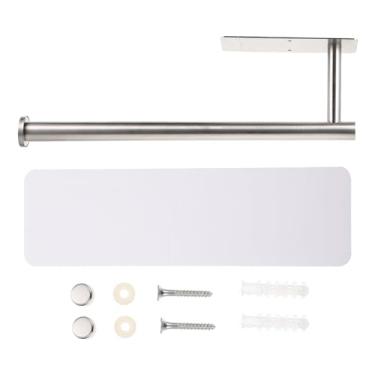 Imagem de Luxshiny Suporte De Papel Higiênico De Parede - Prateleira De Banheiro De Aço Inoxidável Sem Furadeira Com Adesivo Suporte Multiuso Para Toalhas E Rolos De Papel De Cozinha (33 5 Cm)