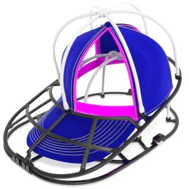 Imagem de YEENOR Gaiola de lavadora de chapéus para máquina de lavar – Rack de limpeza de boné de beisebol, lavagem de tampa esférica, pode ser lavada na lava-louças, perfeita para limpar e proteger chapéus na