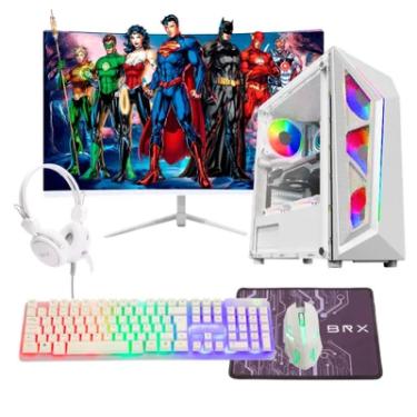 Imagem de Computador PC Gamer Intel Core I9 11ª Geração 64gb Ram Nvme 2TB RTX 3060 Monitor 23" 180hz Curvo - Branco