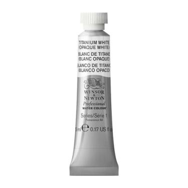 Imagem de Winsor & Newton Aquarela profissional, tubo de 5 ml (4,8 g), titânio branco