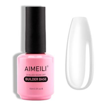 Imagem de AIMEILI Hema Free Builder Base Gel Transparente Para Extensão De Unhas Soak Off Uv Led Esmalte 15Ml