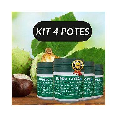 Imagem de Supra Gota Suplemento Natural 4 Potes - Natural Ervas