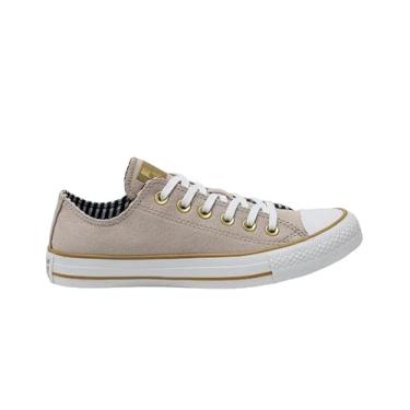 Imagem de Converse, TÊNIS FEMININO CONVERSE ALL STAR CHUCK TAYLOR CT26620001 CANO BAIXO Cor:Rosa Nude/Marrom;Tamanho:33