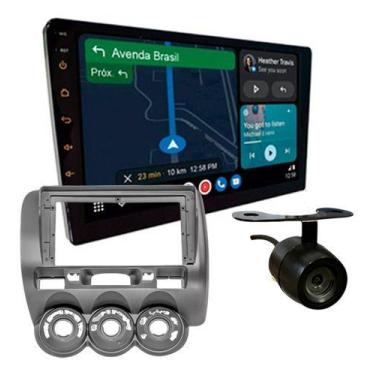 Imagem de Kit central multimidia roadstar 9 pol rs915br android carplay honda fi