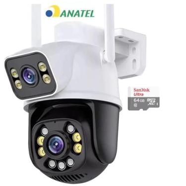 Imagem de Câmera Ip Externa Wifi full Hd 360 Rotativa Prova Dágua Infravermelho 