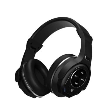 Imagem de Fone de Ouvido Bluetooth Cancelamento de Ruído ANC Headset, Rádio FM, MP3, Microfone Embutido, Bateria 8-10h, USB-C (Preto)