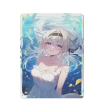 Imagem de Pôster de arte de menina de anime sexy quente placa de estanho vintage decoração de parede pôster 30,5 x 40,6 cm, AI224