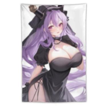 Imagem de LIEGBMEU Sexy Bikini Hot Anime Girl Tapeçaria 101.6 cm x 152.4 cm Interior Exterior Wall Quilt Art Decoração de Tapeçaria Caprichosa, AF243