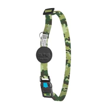 Imagem de Coleira para Gato Com Identificação QR Code – Localizador Com Nome do Pet (único, Camuflado)