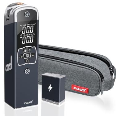 Imagem de Compressor de ar portátil para inflador de pneu: Bomba de ar desinflável sem fio para pneus de carro - Bomba de pneu de 150PSI com medidor de pressão para carro, bicicleta, motocicleta