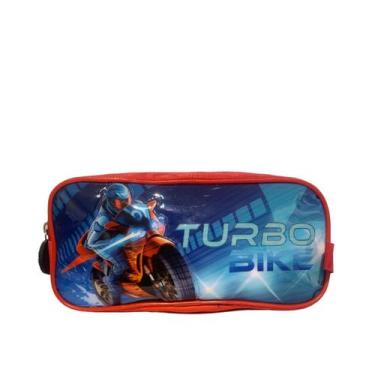 Imagem de Estojo Simples Escolar Infantil Turbo Bike GOT30I002 - Gosuper, Vermel
