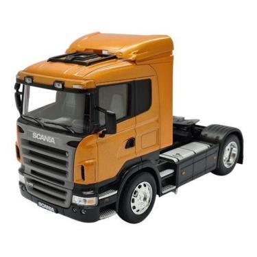 Imagem de Miniatura Caminhão Scania R470 Toco Marron Metal 1:32 - Welly, Marron