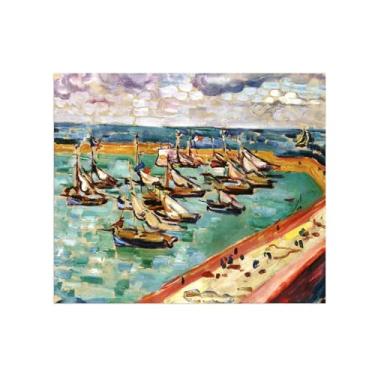 Imagem de Impressão em tela de paisagem, pintura famosa, arte de parede - pôster de porta para sala de estar decoração de banheiro 30 x 35 cm 12 x 13 polegadas sem moldura