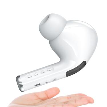 Imagem de Coby Alto-falante sem fio verdadeiro, alto-falante Bluetooth portátil em forma de fone de ouvido com microfone integrado e rádio FM, bateria recarregável, porta micro USB, compatível com cartão TF