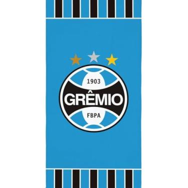 Imagem de Toalha De Banho Lepper Aveludada Estampada Times De Futebol (Grêmio)