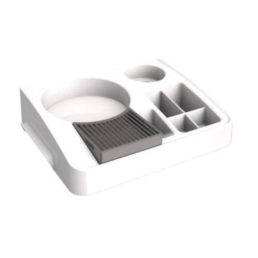 Imagem de Bandeja Organizadora Portátil Branca De Servir Chá Café Leite - OUTRAS