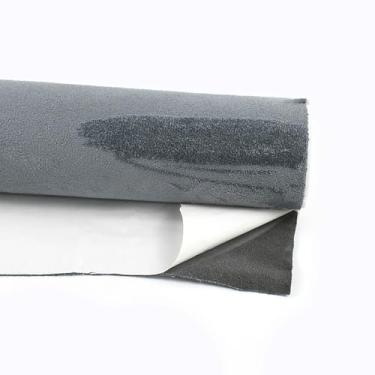 Imagem de Tecido De Camurça Autoadesivo 1 Peça - Reutilizável, Fácil De Cortar Para Painel De Porta De Carro, Projetos "faça Você Mesmo", 18 Cores E 7 Tamanhos (20x30cm-100x145cm)(SmokeGrey,20x70cm)