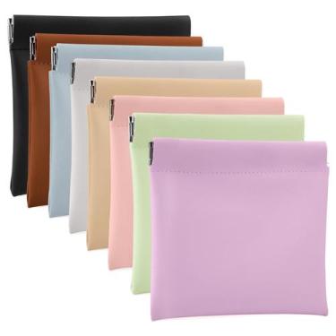 Imagem de Bolsas de cosméticos BUSOHA Snap Closure Organizer, conjunto de 8