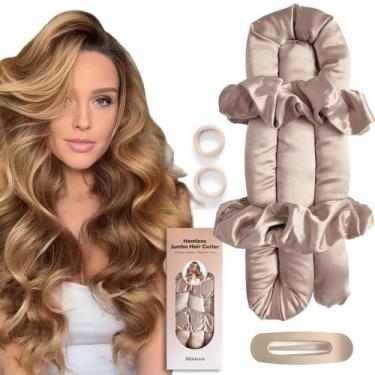 Imagem de Conjunto de modeladores de cabelo Jumbo Heatless BLINKEEN Satin Curls 