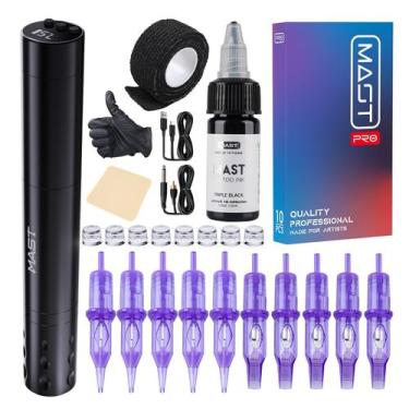 Imagem de Máquina de caneta de tatuagem Mast Tour Fly Wireless Gun Kit Pro - MAS