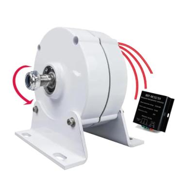 Imagem de 220V,HYZHANHONG Gerador magnético trifásico sem engrenagens permanentes 10000 W 12 V 24 V 48 V Alternador CA faça você mesmo para turbina eólica hidráulica para uso doméstico (com controlador)
