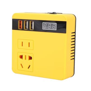 Imagem de Fafeicy Inversor de Energia Alimentado por Bateria, Com Exibição de Tensão Garante Carregamento Rápido, para Trabalho Ao Ar Livre