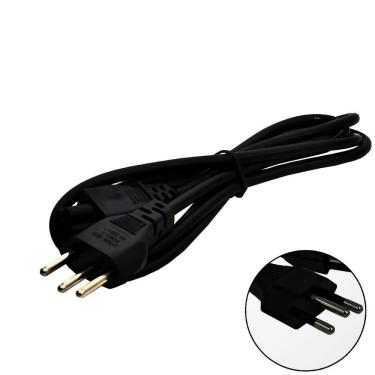 Imagem de Cabo De Força Tripolar 1,5 Metros, Para Fonte De Notebook