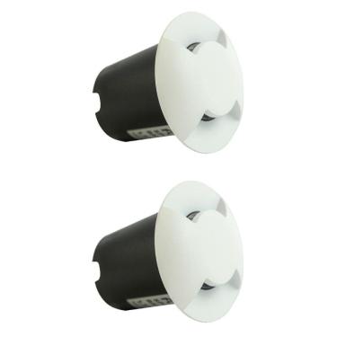 Imagem de Kit 2 Spot Led Baliza 1,5w Bc 3000k 4 Fachos Foxlux