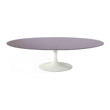 Imagem de Mesa Saarinen Oval Centro São Gabriel 135x90cm - Base Branca