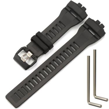 Imagem de Pulseira de substituição de resina compatível com Casio G-Shock GBD200UU-9 GBD-200 GBD-200-1JF GBD200 Square 10631654 preta impermeável, One Size, Resina, Sem Pedra Preciosa