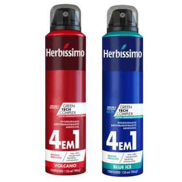 Imagem de Kit Desodorante Aerossol Herbíssimo Volcano E Blue Ice 150 Ml - Dana