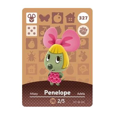 Imagem de Penelope - Nintendo Animal Crossing Happy Home Designer Series 4 Amiibo Card - 327