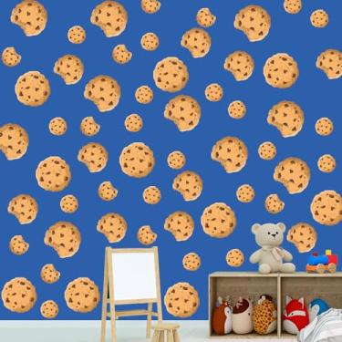 Imagem de Funrous 62 Pcs Cookie Wall Decals Bulk Chocolate Chip Stickers 2"-5" Milk and Cookie Party Decorations for Bedroom Living Room Baby Shower Birthday Nursery Art Classroom Car Fridge Window