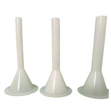 Imagem de kit de 3 funil para moedor boca 5 de ensacar tripas embutidos